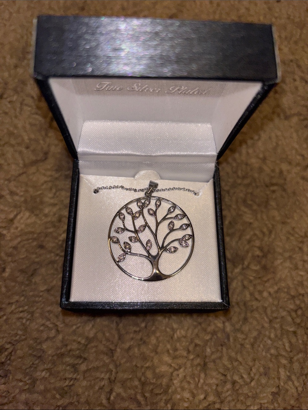 Sterling Silver Tree of Life Pendant Necklace - Silver